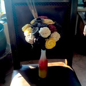 Squatter’s Bottle Artistic Flower Arrangement